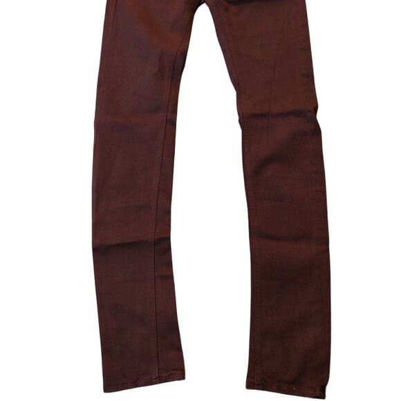 Retro Vintage G-Star Raw Lynn Skinny Burgundy Denim Jeans Pants Sz 26 x 34 NWT - Picture 3 of 11